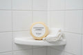 Silk Soapery  conditioner bar with labels on a white background